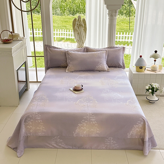 家贝爱 2024新款加厚纯棉生态磨毛床单系列 富贵树