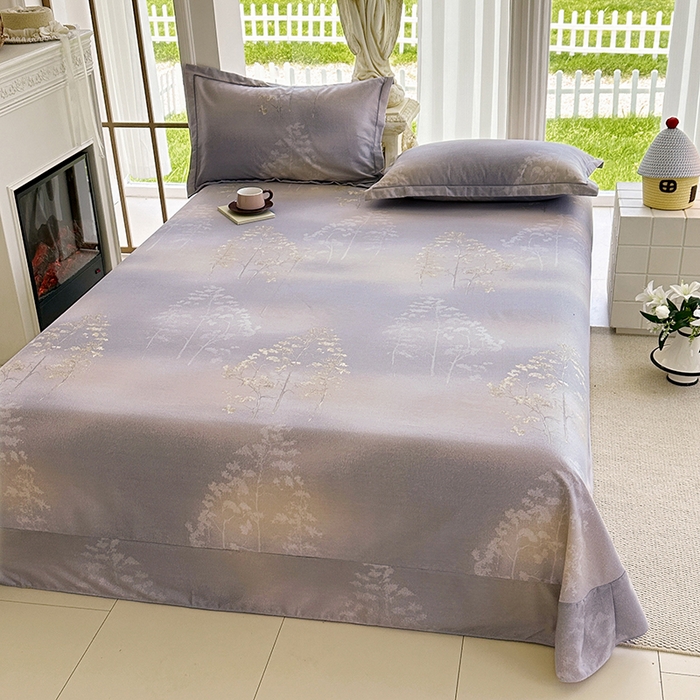 91家纺网 家纺一手货源 找家纺 家贝爱 2024新款加厚纯棉生态磨毛床单系列 富贵树