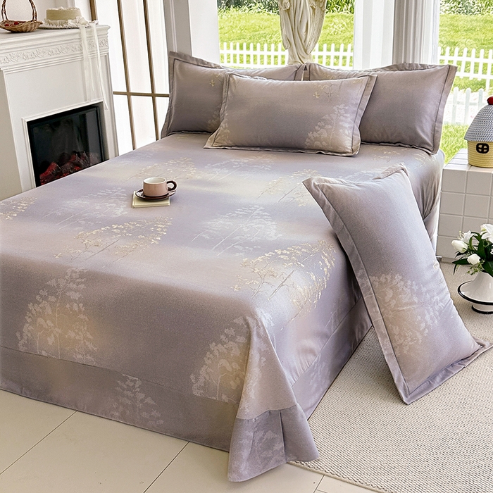 91家纺网 家纺一手货源 找家纺 家贝爱 2024新款加厚纯棉生态磨毛床单系列 富贵树