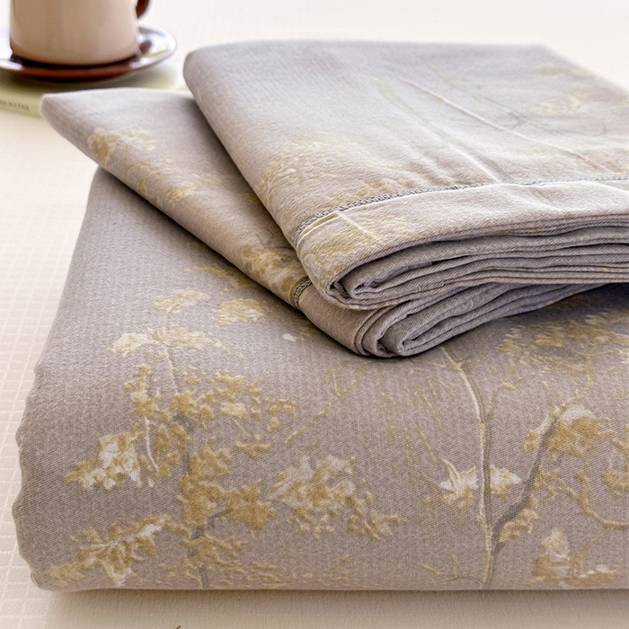 91家纺网 家纺一手货源 找家纺 家贝爱 2024新款加厚纯棉生态磨毛床单系列 富贵树