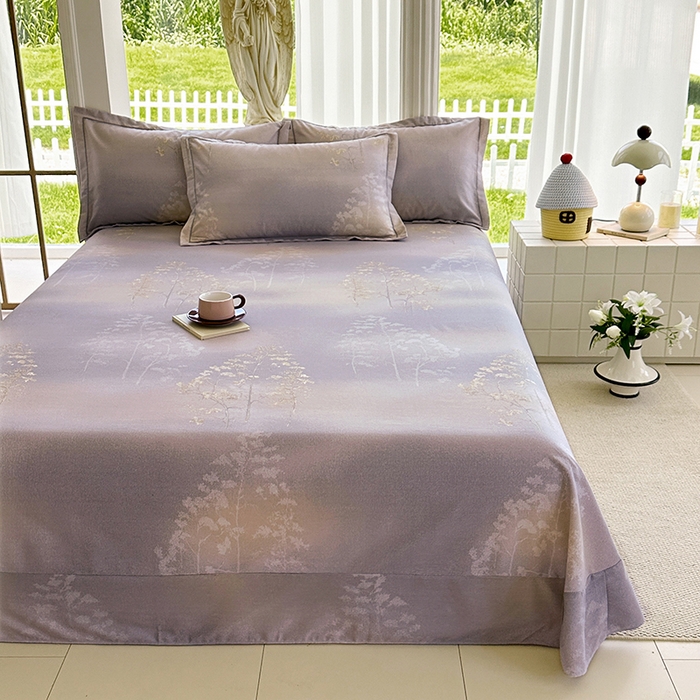 91家纺网 家纺一手货源 找家纺 家贝爱 2024新款加厚纯棉生态磨毛床单系列 富贵树