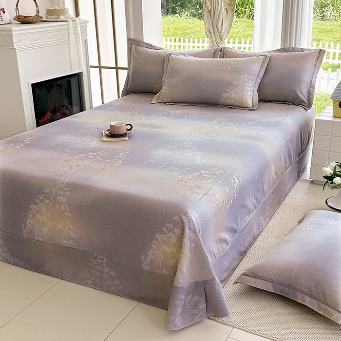 91家纺网 家纺一手货源 找家纺 家贝爱 2024新款加厚纯棉生态磨毛床单系列 富贵树