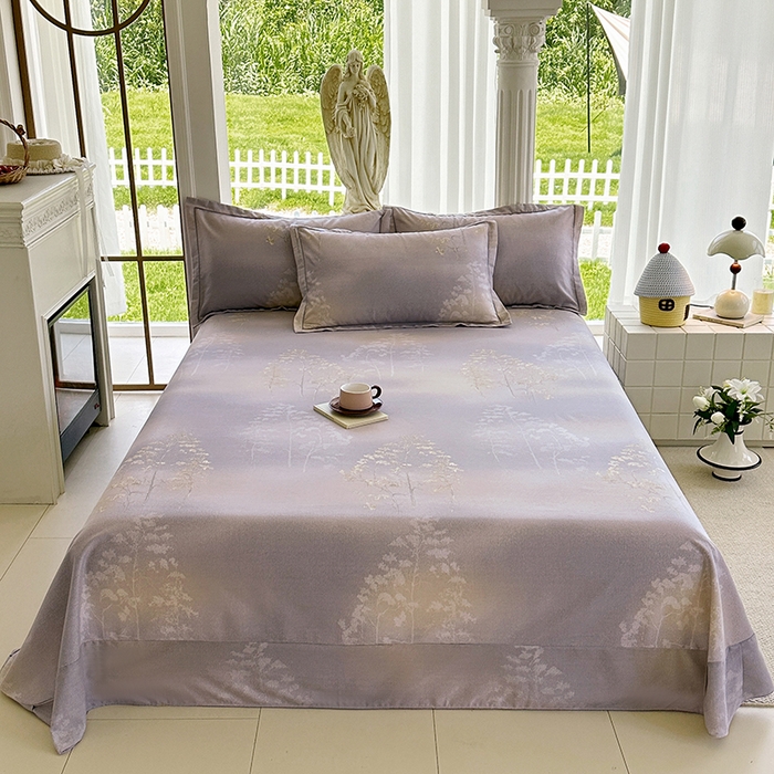 91家纺网 家纺一手货源 找家纺 家贝爱 2024新款加厚纯棉生态磨毛床单系列 富贵树