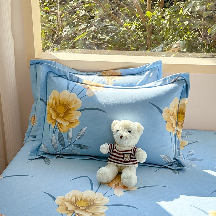 91家纺网 家纺一手货源 找家纺 家贝爱 2024新款加厚纯棉生态磨毛床单系列  富丽花都