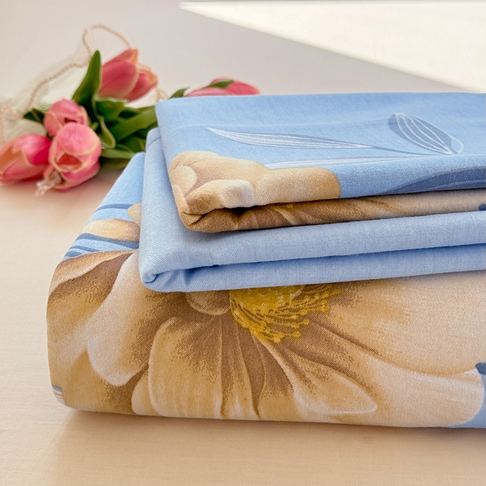 91家纺网 家纺一手货源 找家纺 家贝爱 2024新款加厚纯棉生态磨毛床单系列  富丽花都