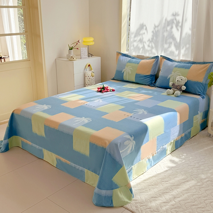 91家纺网 家纺一手货源 找家纺 家贝爱 2024新款加厚纯棉生态磨毛床单系列  浪漫旅程