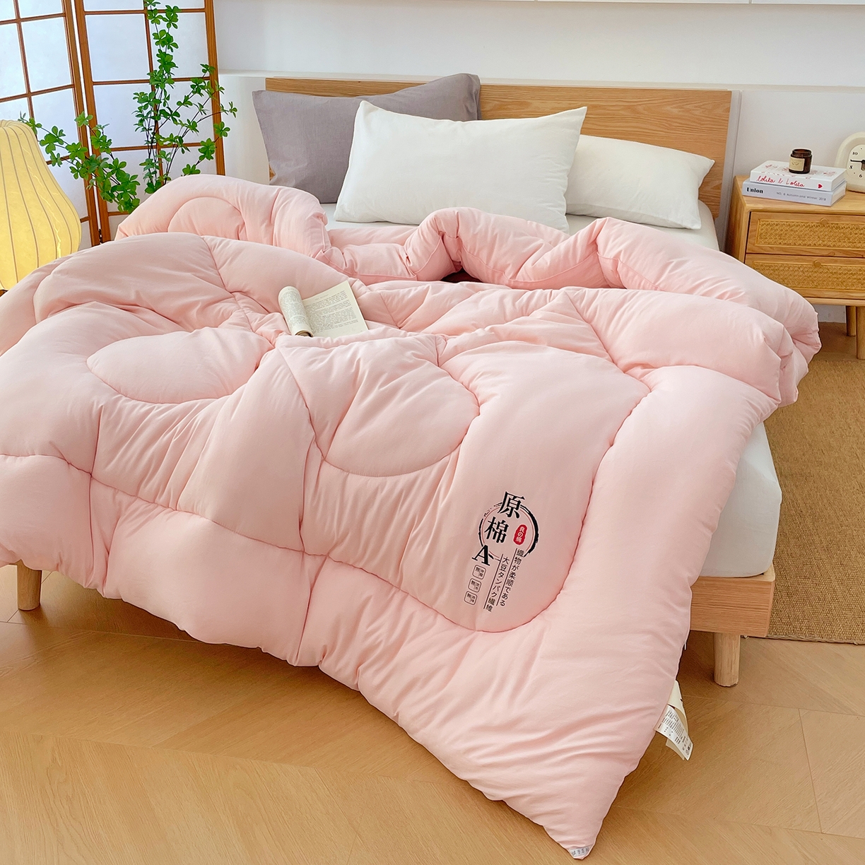 91家纺网 家纺一手货源 找家纺 （总）尊妙被业 2025新款水洗棉原棉冬被被子被芯春秋被子母被直播批发（永不断货）