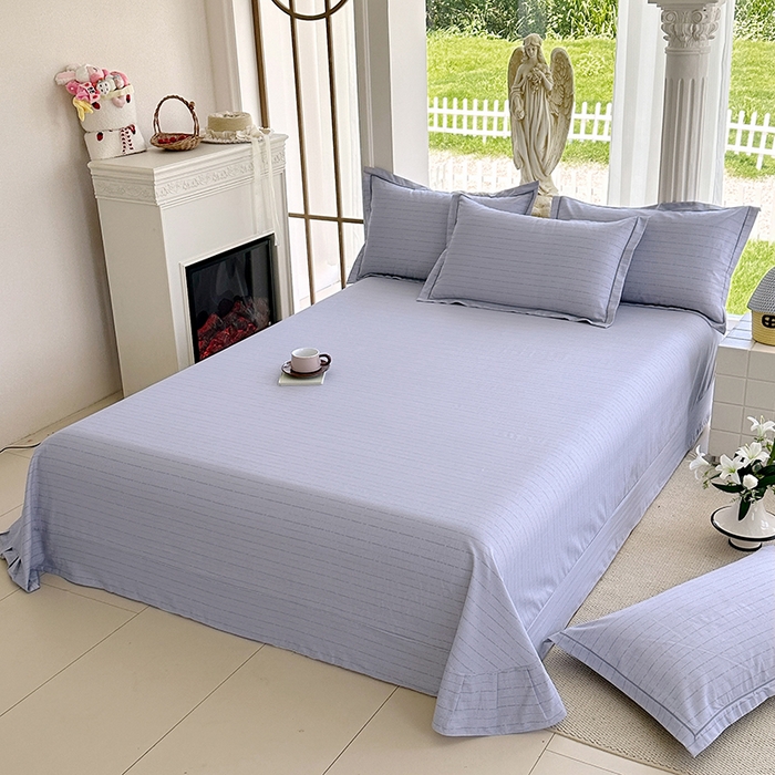 91家纺网 家纺一手货源 找家纺 家贝爱 2024新款加厚纯棉生态磨毛床单系列 浅韵灰