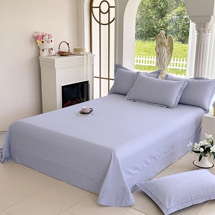 91家纺网 家纺一手货源 找家纺 家贝爱 2024新款加厚纯棉生态磨毛床单系列 浅韵灰