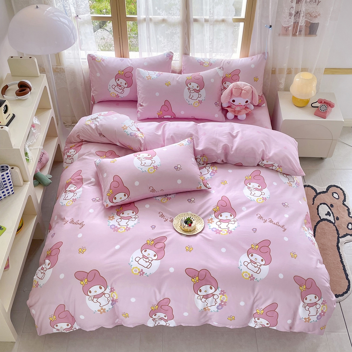 91家纺网 家纺一手货源 找家纺 （总）浩诚 2025新款三丽鸥专版花型三件套四件套