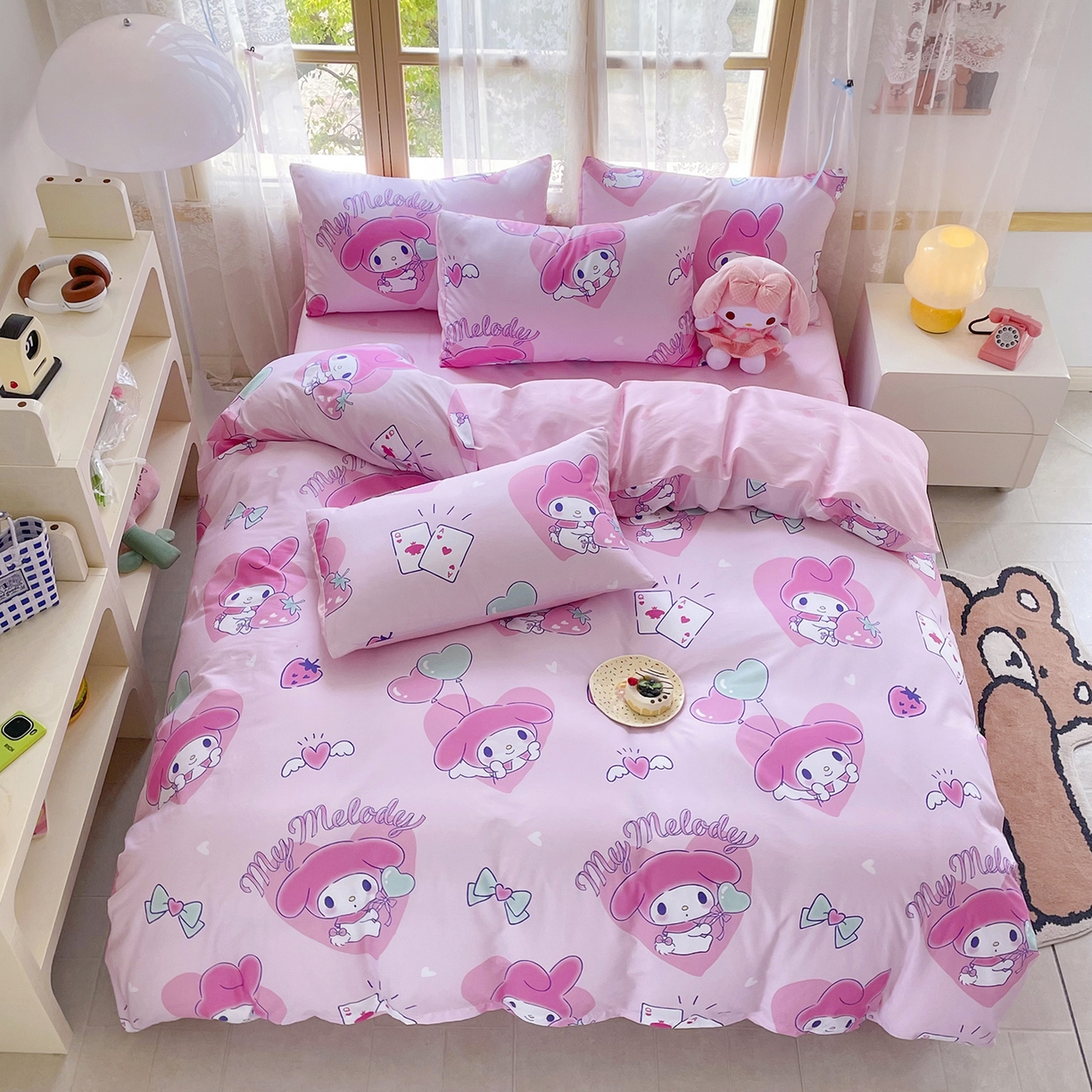 91家纺网 家纺一手货源 找家纺 （总）浩诚 2025新款三丽鸥专版花型三件套四件套