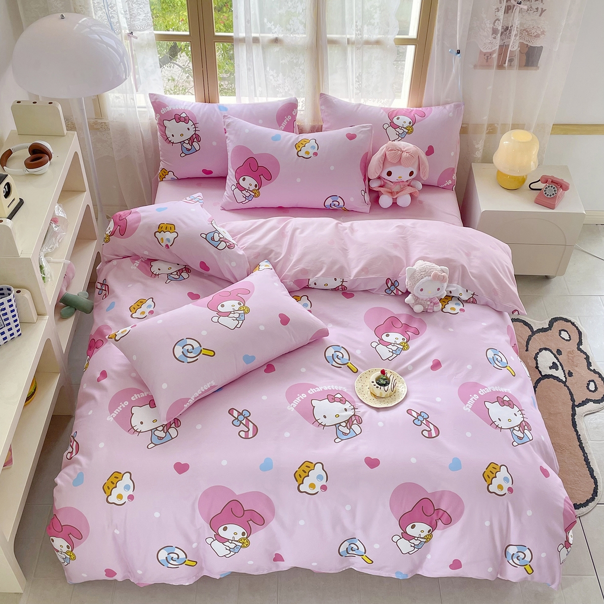 91家纺网 家纺一手货源 找家纺 （总）浩诚 2025新款三丽鸥专版花型三件套四件套