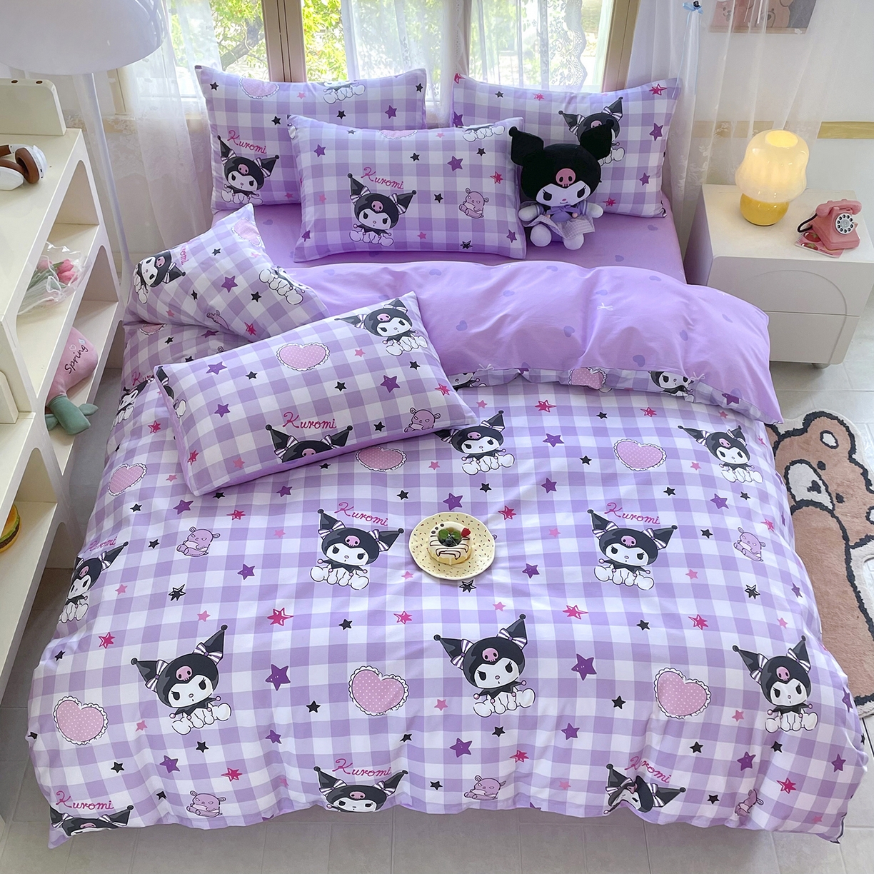 91家纺网 家纺一手货源 找家纺 （总）浩诚 2025新款三丽鸥专版花型三件套四件套