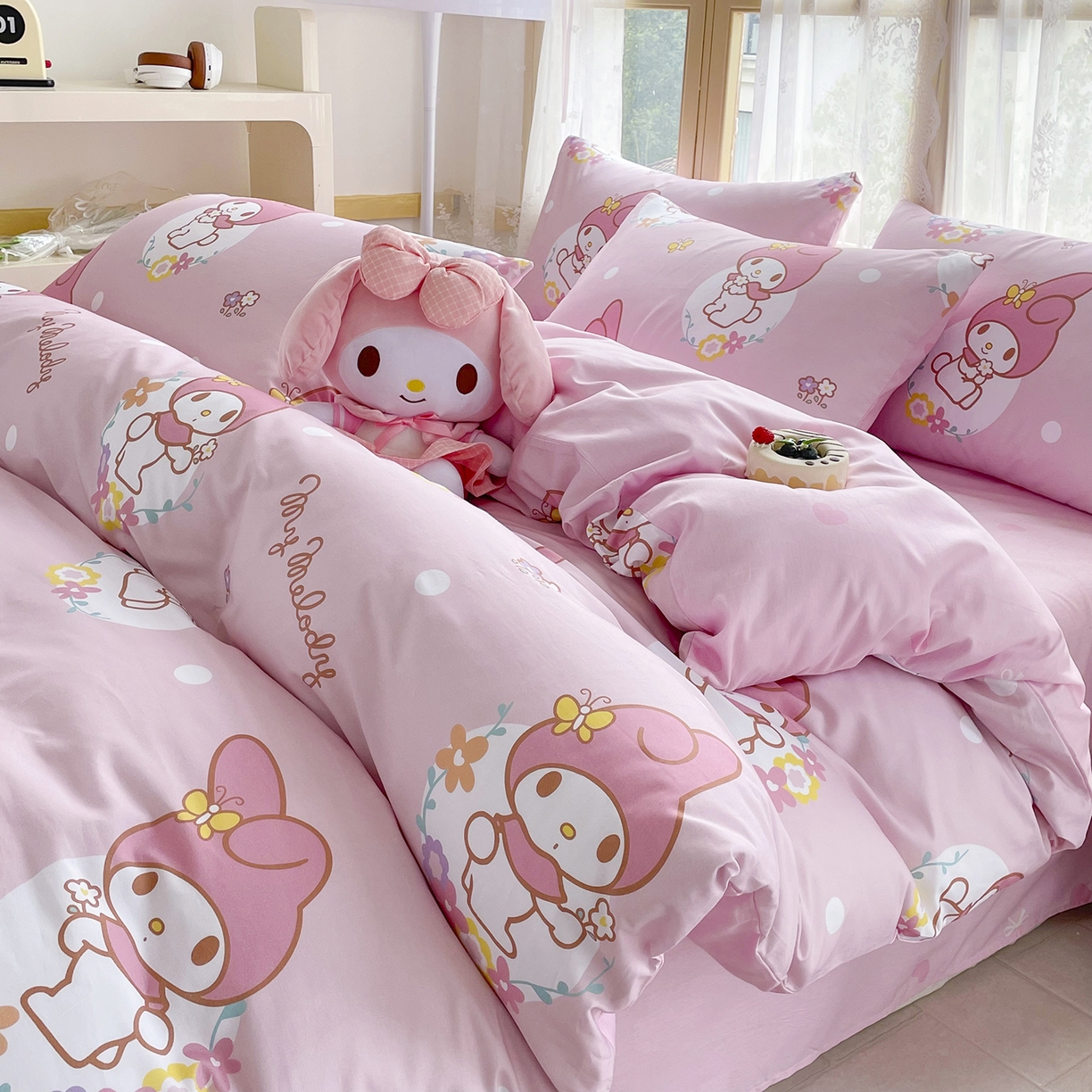 91家纺网 家纺一手货源 找家纺 （总）浩诚 2025新款三丽鸥专版花型三件套四件套