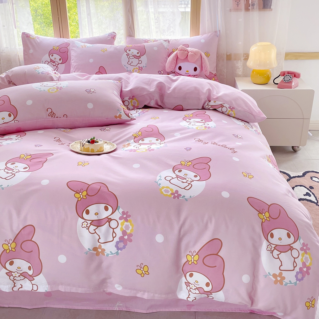 91家纺网 家纺一手货源 找家纺 （总）浩诚 2025新款三丽鸥专版花型三件套四件套