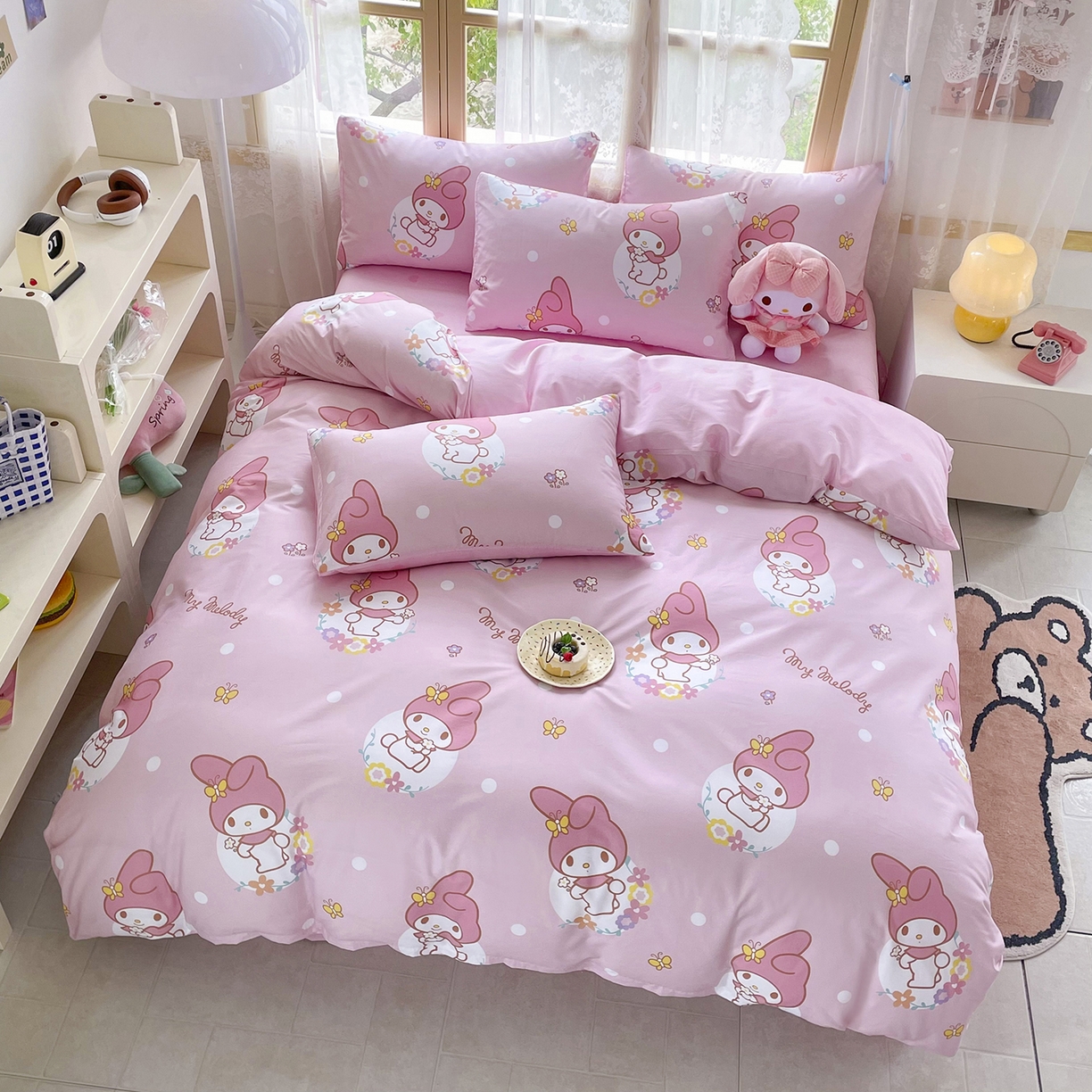 91家纺网 家纺一手货源 找家纺 （总）浩诚 2025新款三丽鸥专版花型三件套四件套