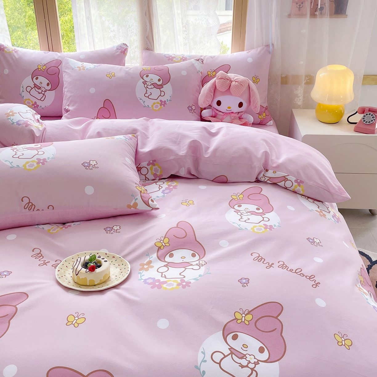 91家纺网 家纺一手货源 找家纺 （总）浩诚 2025新款三丽鸥专版花型三件套四件套