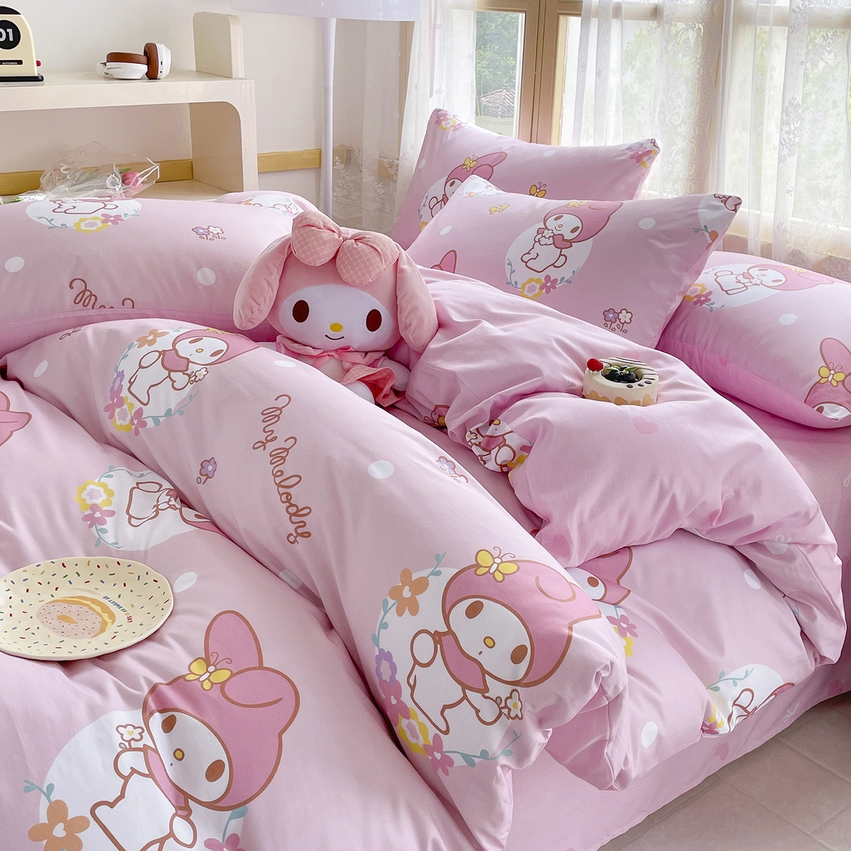 91家纺网 家纺一手货源 找家纺 （总）浩诚 2025新款三丽鸥专版花型三件套四件套