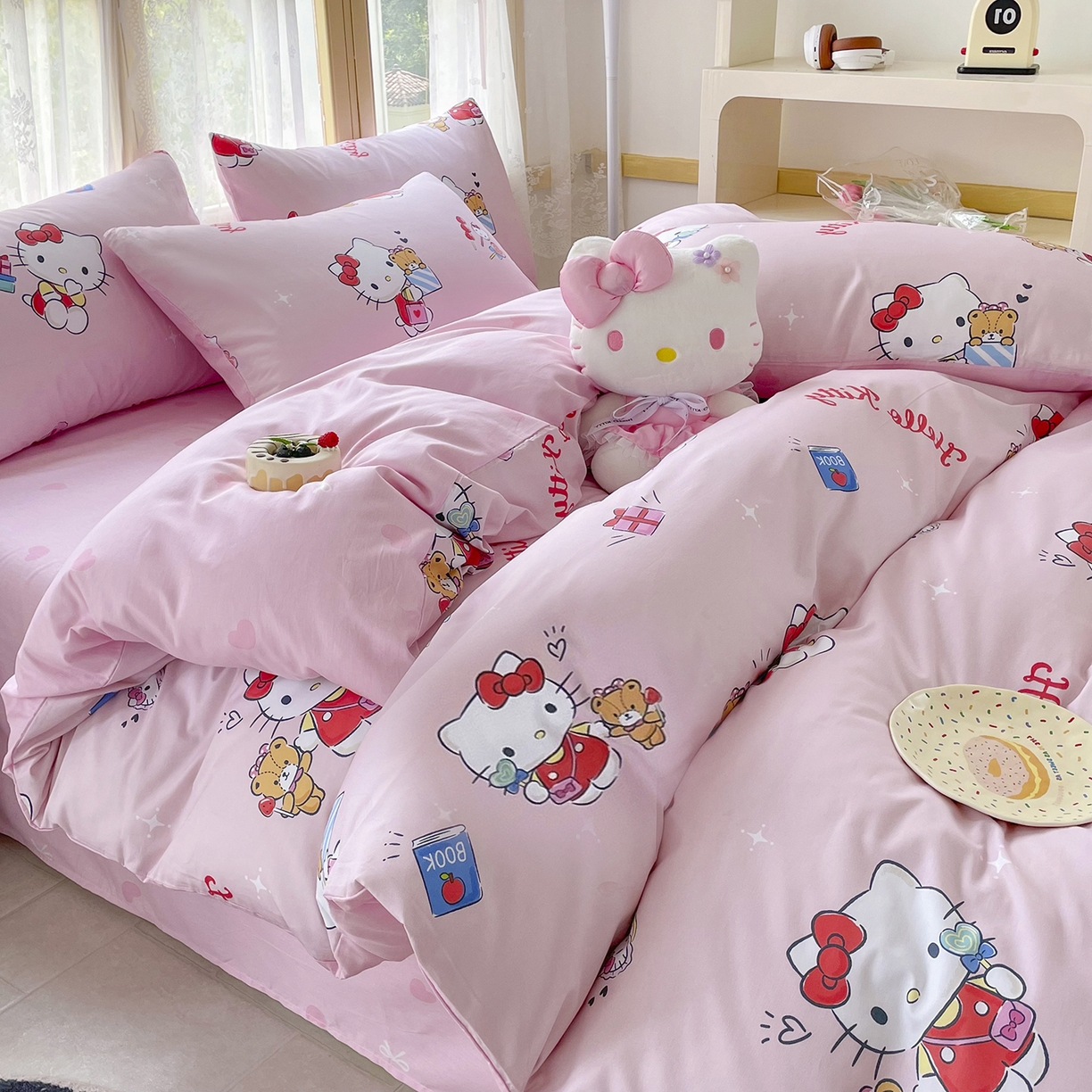 91家纺网 家纺一手货源 找家纺 浩诚 2025新款三丽鸥专版花型三件套四件套 铃风