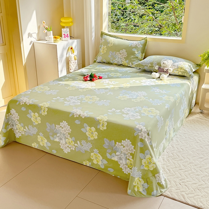 91家纺网 家纺一手货源 找家纺 家贝爱 2024新款加厚纯棉生态磨毛床单系列 雅秀