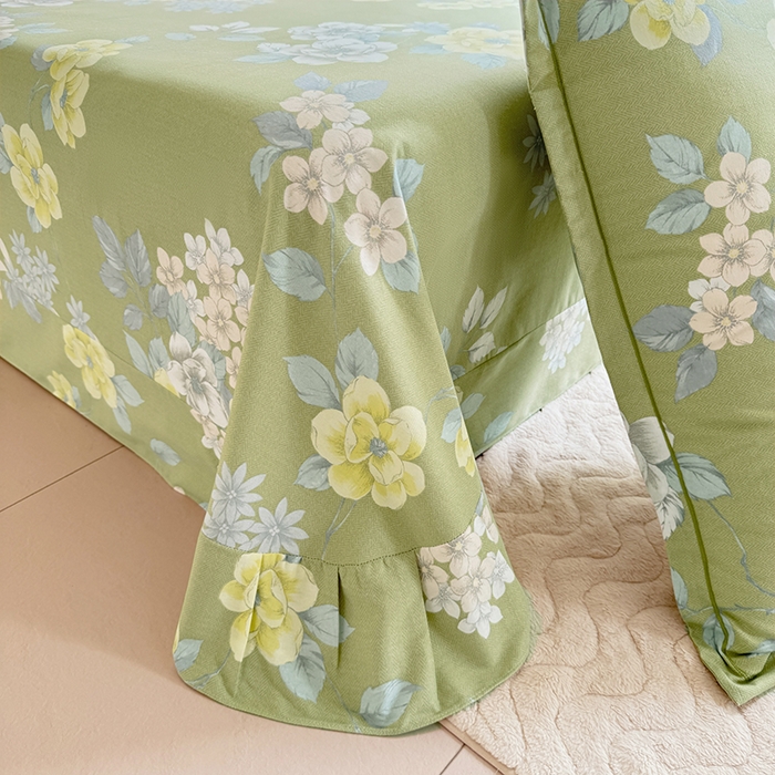 91家纺网 家纺一手货源 找家纺 家贝爱 2024新款加厚纯棉生态磨毛床单系列 雅秀