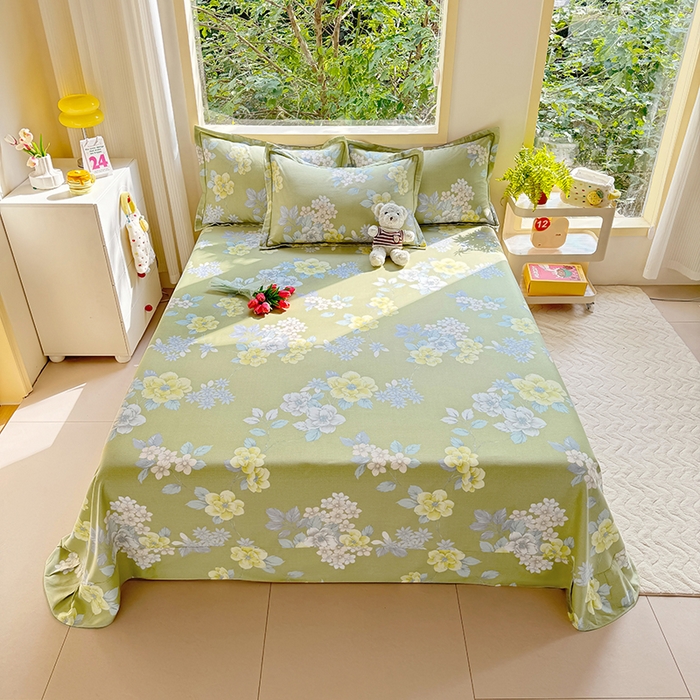 91家纺网 家纺一手货源 找家纺 家贝爱 2024新款加厚纯棉生态磨毛床单系列 雅秀