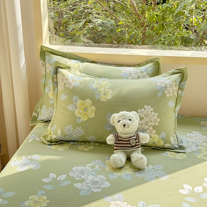 91家纺网 家纺一手货源 找家纺 家贝爱 2024新款加厚纯棉生态磨毛床单系列 雅秀