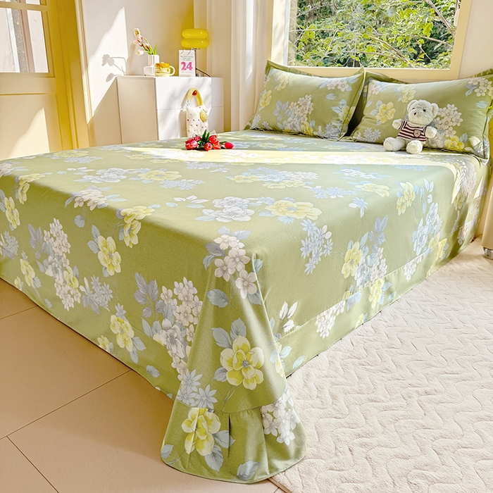 91家纺网 家纺一手货源 找家纺 家贝爱 2024新款加厚纯棉生态磨毛床单系列 雅秀