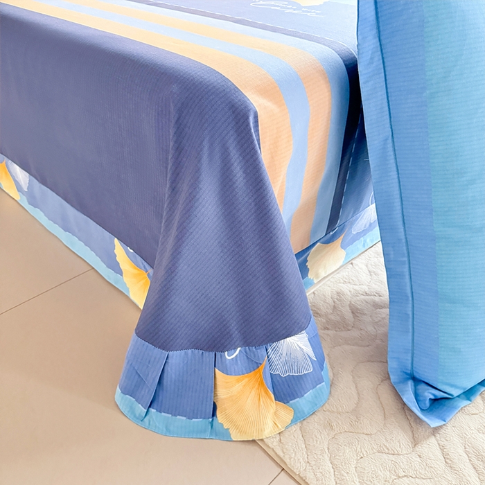 91家纺网 家纺一手货源 找家纺 家贝爱 2024新款加厚纯棉生态磨毛床单系列  幸运一生