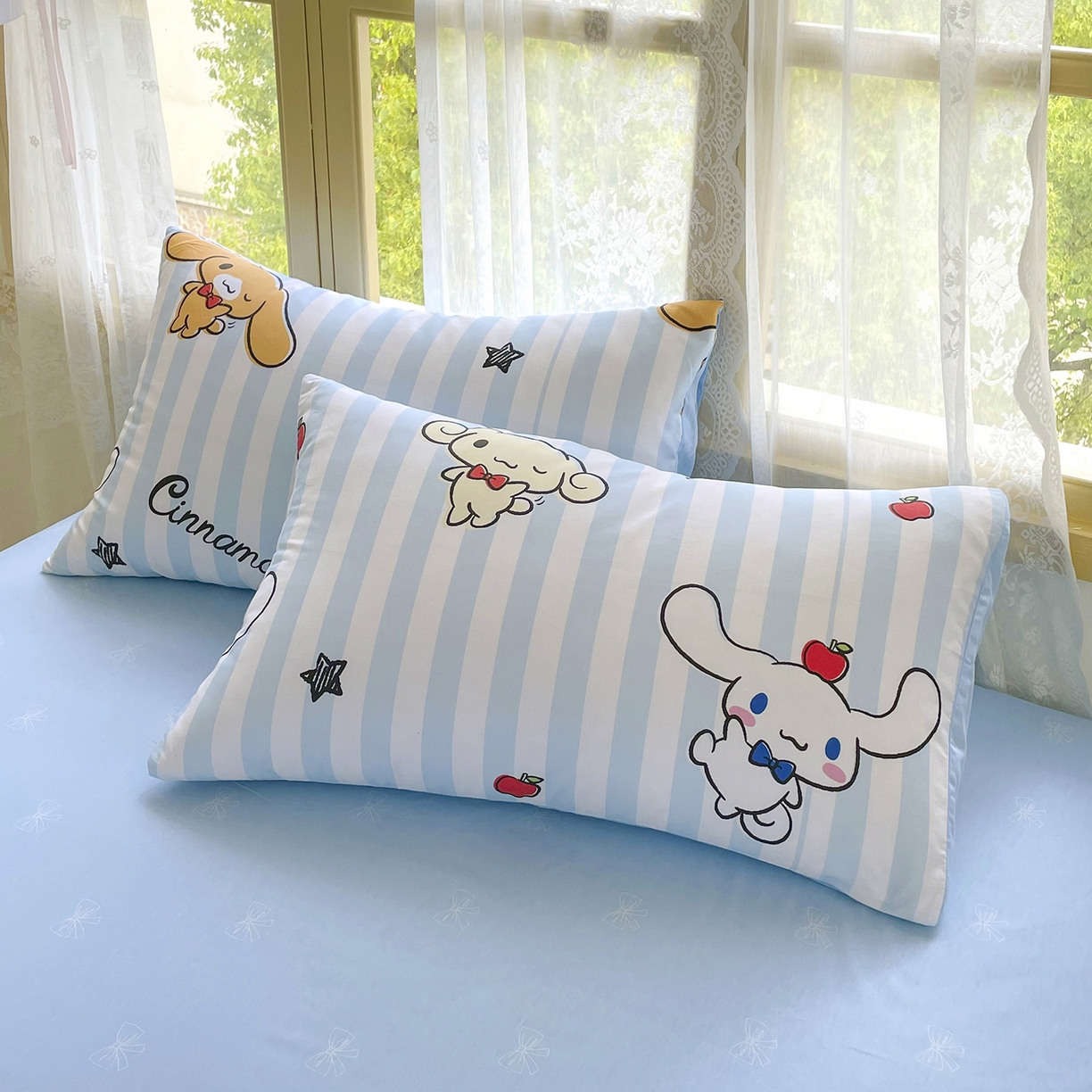 91家纺网 家纺一手货源 找家纺 浩诚 2025新款三丽鸥专版花型三件套四件套 肉桂