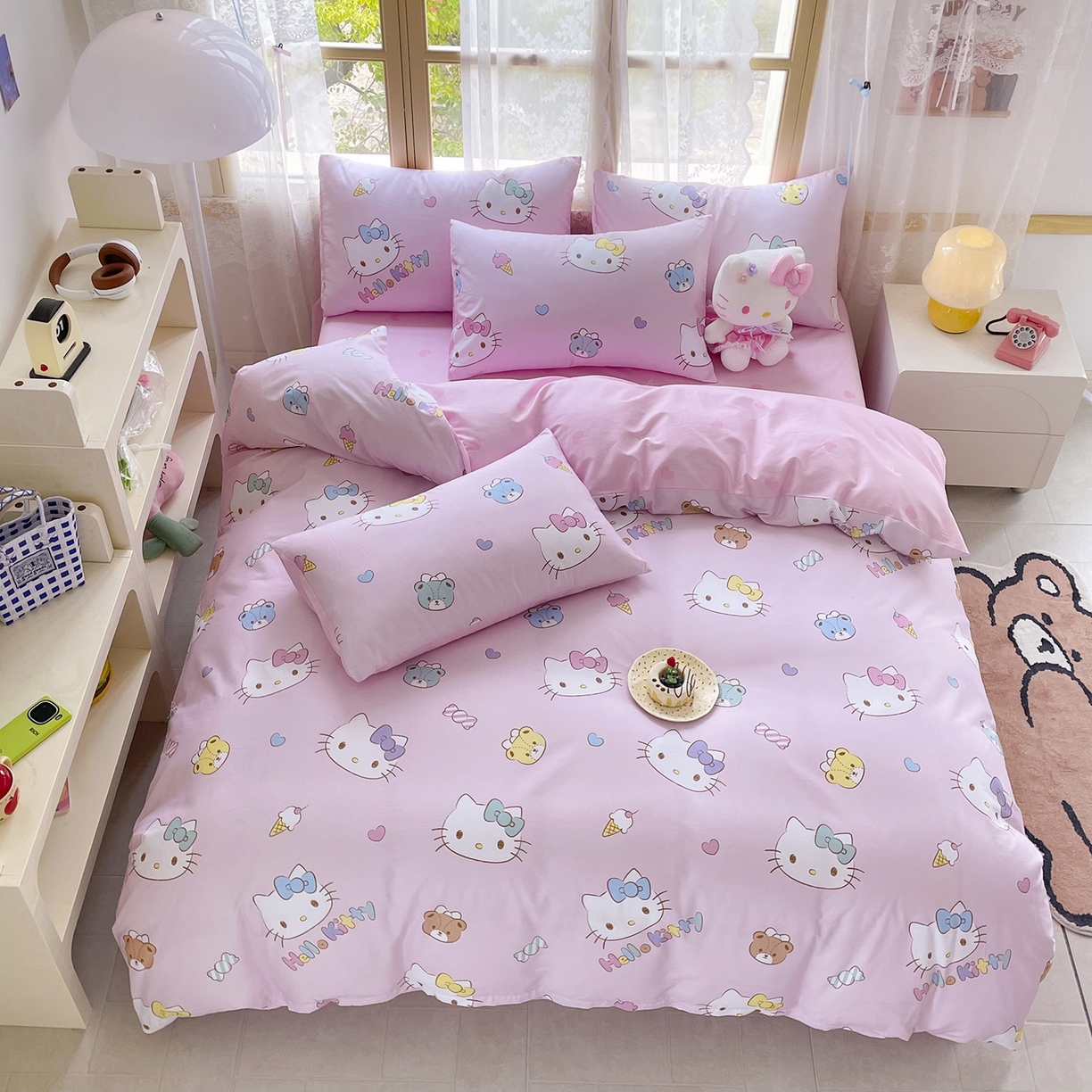 浩诚 2025新款三丽鸥专版花型三件套四件套 甜梦