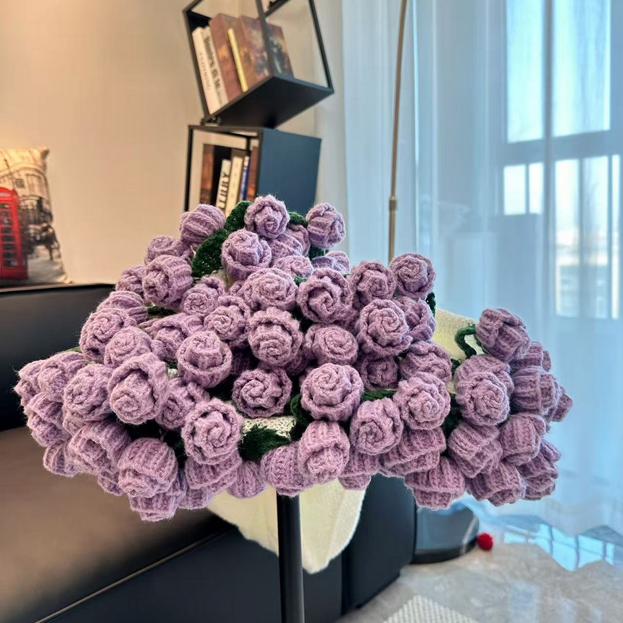 91家纺网 家纺一手货源 找家纺 肖恩毯业 玫瑰花毛毯2025新款鹿毛绒针织毛毯轻奢纯色圆形四季盖毯方便好携带高贵紫