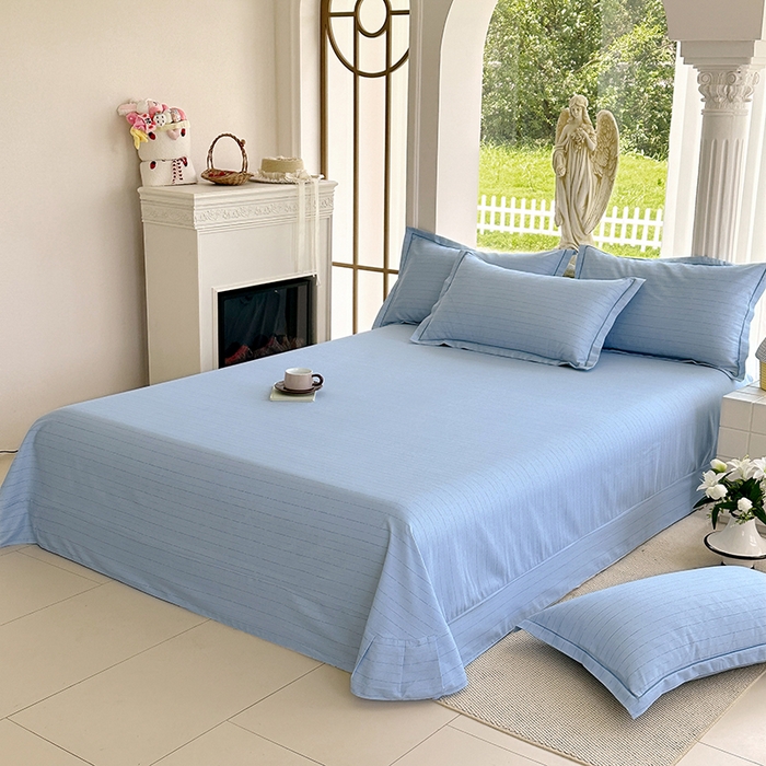 91家纺网 家纺一手货源 找家纺 家贝爱 2024新款加厚纯棉生态磨毛床单系列 浅韵兰