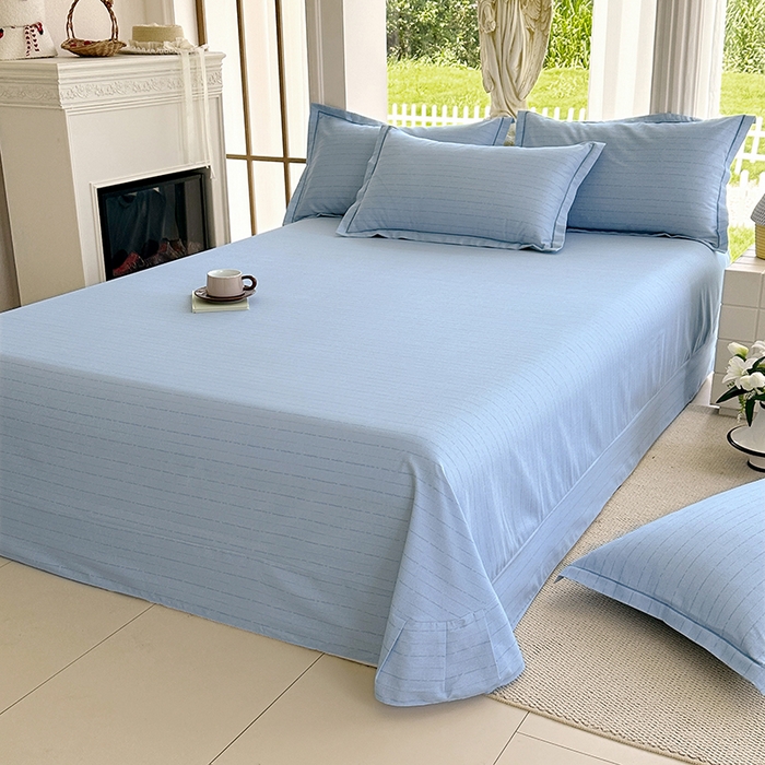 91家纺网 家纺一手货源 找家纺 家贝爱 2024新款加厚纯棉生态磨毛床单系列 浅韵兰