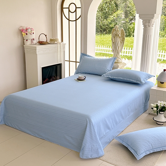 91家纺网 家纺一手货源 找家纺 家贝爱 2024新款加厚纯棉生态磨毛床单系列 浅韵兰