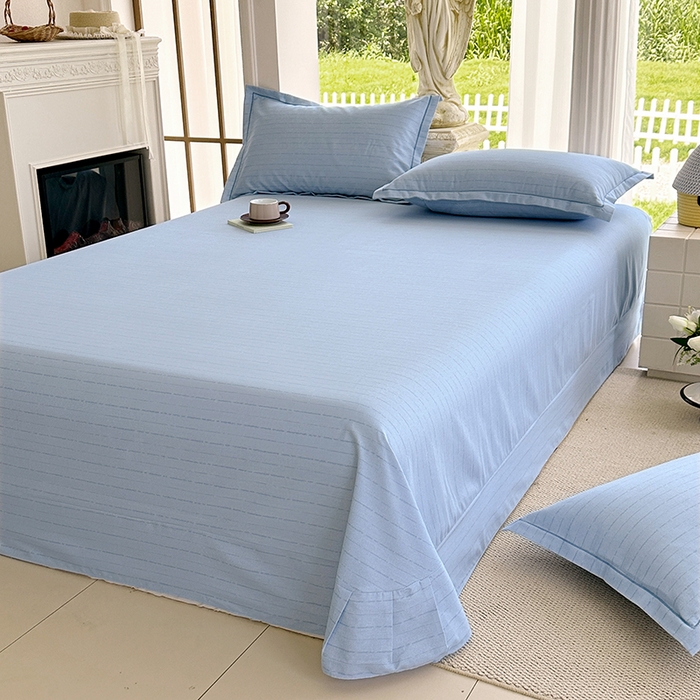 91家纺网 家纺一手货源 找家纺 家贝爱 2024新款加厚纯棉生态磨毛床单系列 浅韵兰