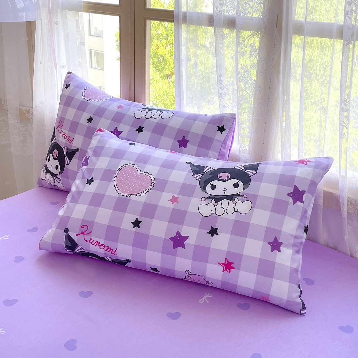 91家纺网 家纺一手货源 找家纺 浩诚 2025新款三丽鸥专版花型三件套四件套 星语