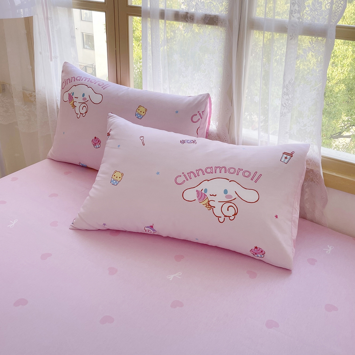 91家纺网 家纺一手货源 找家纺 浩诚 2025新款三丽鸥专版花型三件套四件套 云朵