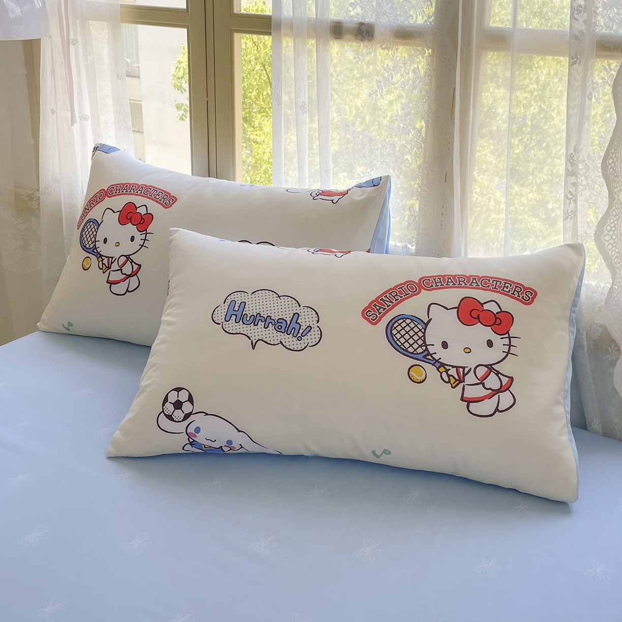 91家纺网 家纺一手货源 找家纺 浩诚 2025新款三丽鸥专版花型三件套四件套 运动会