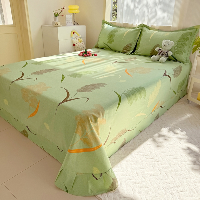 91家纺网 家纺一手货源 找家纺 （总）家贝爱 2024新款加厚纯棉生态磨毛床单系列 羽飞舞