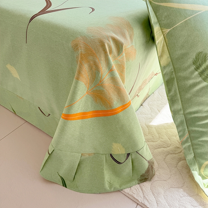 91家纺网 家纺一手货源 找家纺 （总）家贝爱 2024新款加厚纯棉生态磨毛床单系列 羽飞舞