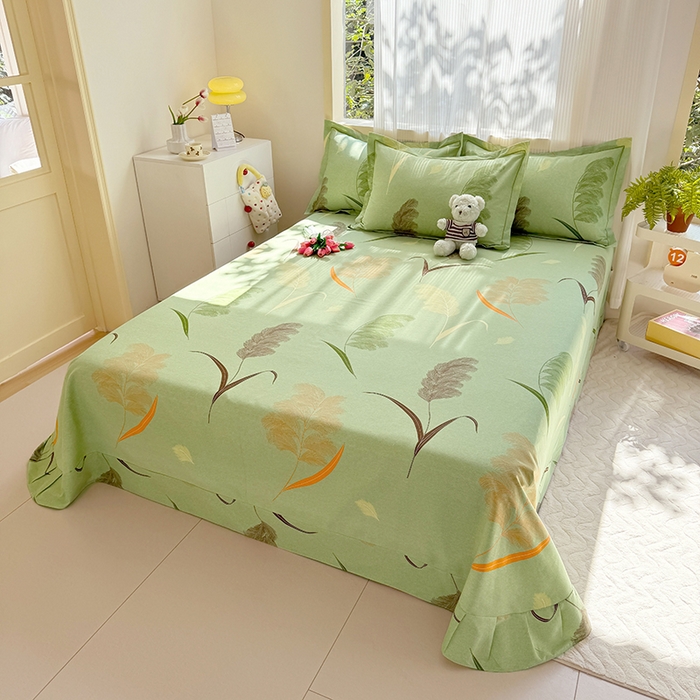 91家纺网 家纺一手货源 找家纺 （总）家贝爱 2024新款加厚纯棉生态磨毛床单系列 羽飞舞