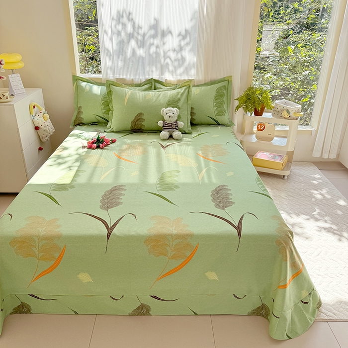 91家纺网 家纺一手货源 找家纺 （总）家贝爱 2024新款加厚纯棉生态磨毛床单系列 羽飞舞