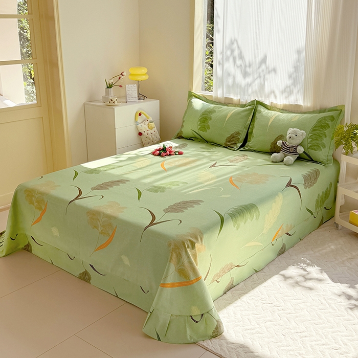 91家纺网 家纺一手货源 找家纺 （总）家贝爱 2024新款加厚纯棉生态磨毛床单系列 羽飞舞