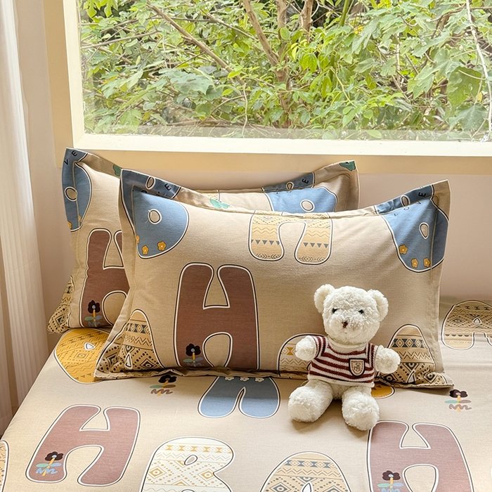 91家纺网 家纺一手货源 找家纺 家贝爱 2024新款加厚纯棉生态磨毛床单系列  印象派