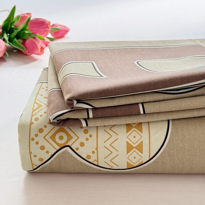 91家纺网 家纺一手货源 找家纺 家贝爱 2024新款加厚纯棉生态磨毛床单系列  印象派