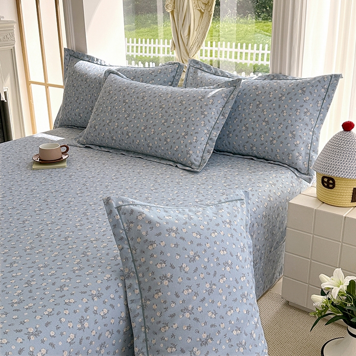 91家纺网 家纺一手货源 找家纺 家贝爱 2024新款加厚纯棉生态磨毛床单系列 伊兰