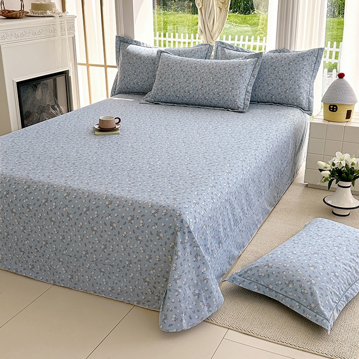 91家纺网 家纺一手货源 找家纺 家贝爱 2024新款加厚纯棉生态磨毛床单系列 伊兰