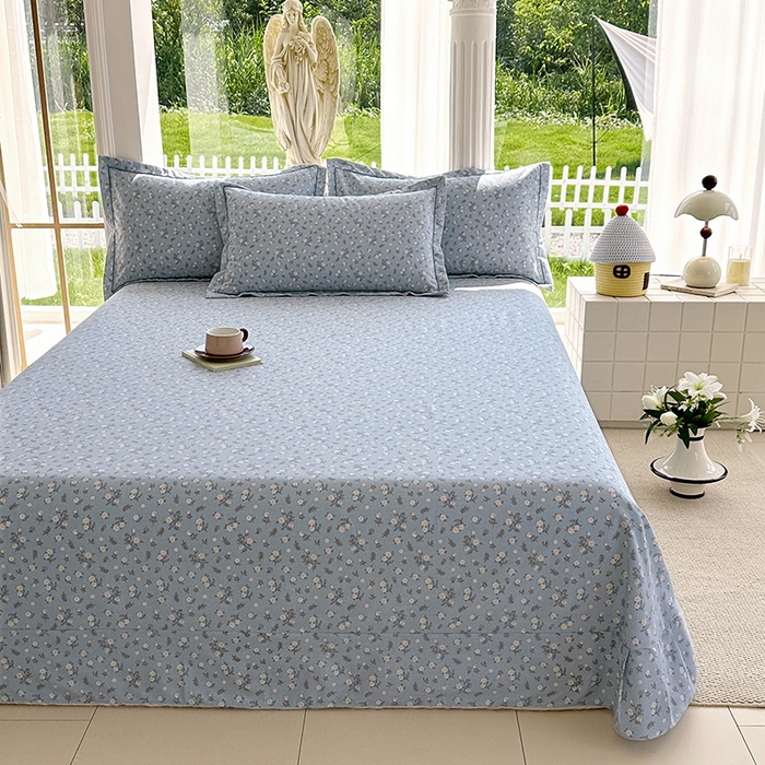 91家纺网 家纺一手货源 找家纺 家贝爱 2024新款加厚纯棉生态磨毛床单系列 伊兰