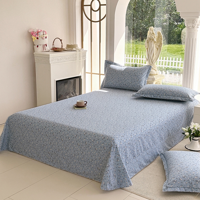 91家纺网 家纺一手货源 找家纺 家贝爱 2024新款加厚纯棉生态磨毛床单系列 伊兰